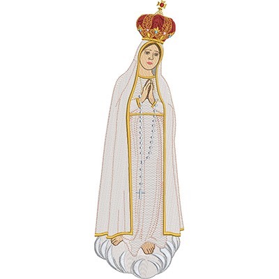 Matriz de matriz Matriz De Bordado Nossa Senhora De Fátima 35 Cm