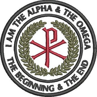 Matriz de matriz Matriz De Bordado I Am The Alpha &amp; The Omega