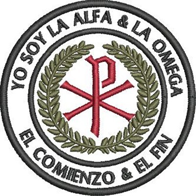 Matriz de matriz Matriz De Bordado Yo Soy La Alfa &amp; La Omega