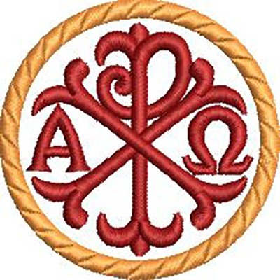 Matriz de matriz Matriz De Bordado Px Alfa E ômega 2