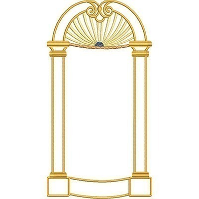 Matriz de matriz Matriz De Bordado Moldura Capela Para Santos De 16 Cm 5