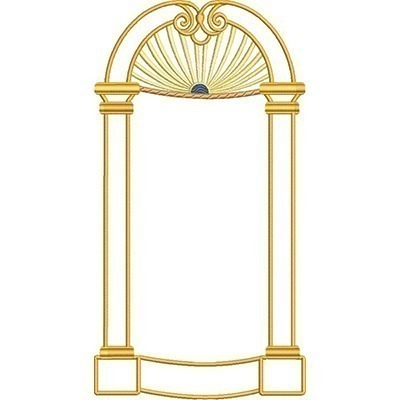 Matriz de matriz Matriz De Bordado Moldura Capela Para Santos De 16 Cm 4
