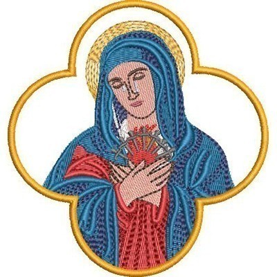 Matriz de matriz Matriz De Bordado Medalha Nossa Senhora Das Dores 4