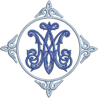 Matriz de matriz Matriz De Bordado Medalha Mariana 42