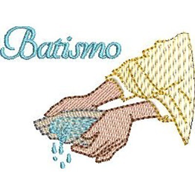 Matriz de matriz Matriz De Bordado Batismo 1
