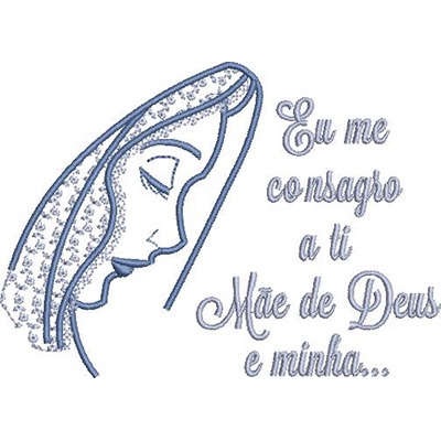 Matriz de matriz Matriz De Bordado Eu Me Consagro A Ti 6