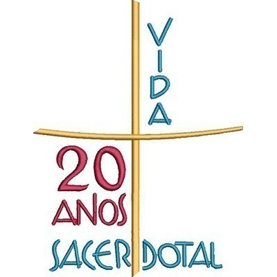 Matriz de matriz Matriz De Bordado 20 Anos Vida Sacerdotal