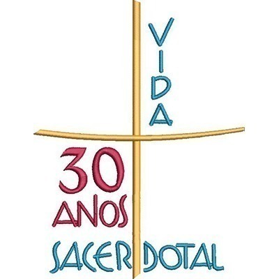 Matriz de matriz Matriz De Bordado 30 Anos Vida Sacerdotal
