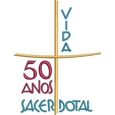 Matriz de matriz Matriz De Bordado 50 Anos Vida Sacerdotal
