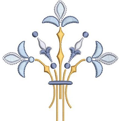 Matriz de matriz Matriz De Bordado Floral Mariano
