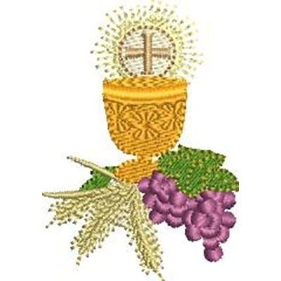 Matriz de matriz Matriz De Bordado Cálice Com Hóstia Consagrada 8