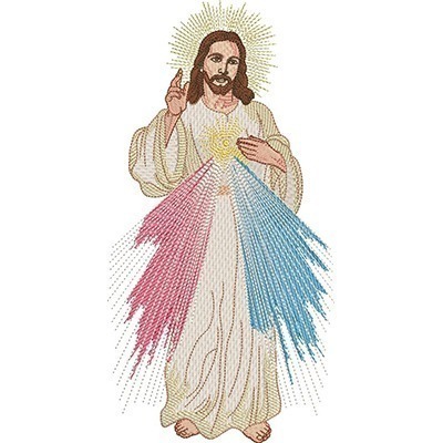 Matriz de matriz Matriz De Bordado Jesus Misericordioso 27 Cm