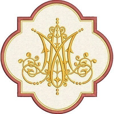 Matriz de matriz Matriz De Bordado Moldura Aplicada Mariana 2
