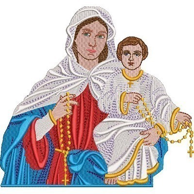 Matriz de matriz Matriz De Bordado Nossa Senhora Do Rosário 6