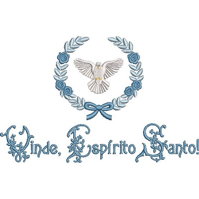 Matriz de matriz Matriz De Bordado Vinde, Espírito Santo! 3