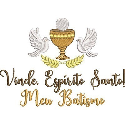 Matriz de matriz Matriz De Bordado Vinde, Espírito Santo! 5