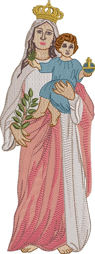 Matriz de matriz Matriz De Bordado Nossa Senhora Da Paz