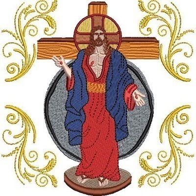 Matriz de matriz Matriz De Bordado Jesus Das Santas Chagas Decorado 1