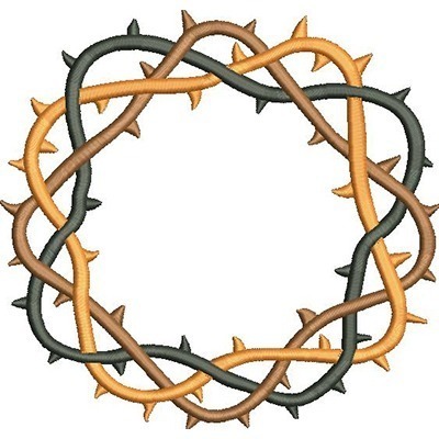Matriz de matriz Matriz De Bordado Coroa De Espinhos