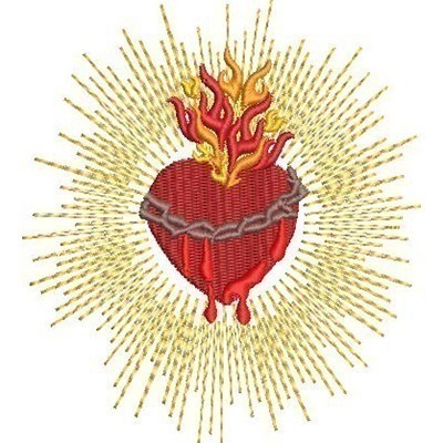 Matriz de matriz Matriz De Bordado Sagrado Coração De Jesus