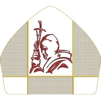 Matriz de matriz Matriz De Bordado Conjunto Para Mitra Papa João Paulo Ii