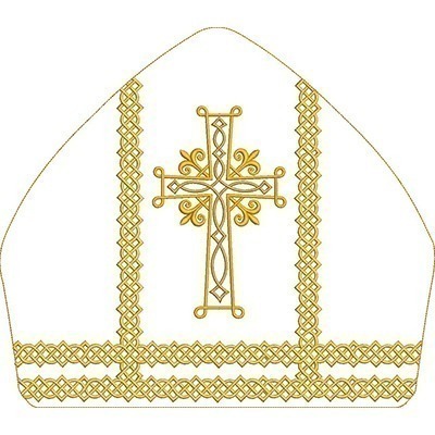 Matriz de matriz Matriz De Bordado Conjunto Para Mitra Cruz Decorada 7