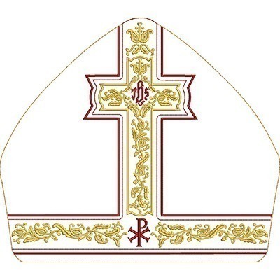 Matriz de matriz Matriz De Bordado Conjunto Para Mitra Cruz Decorada 9