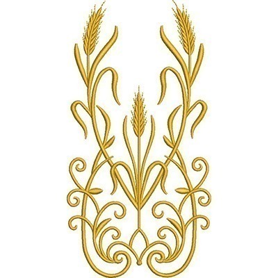Matriz de matriz Matriz De Bordado Arabescos Com Trigos 3