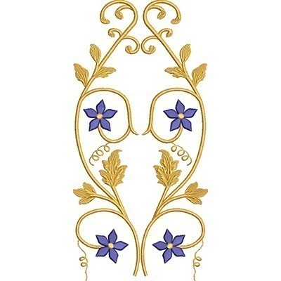 Matriz de matriz Matriz De Bordado Volutas 29 Cm