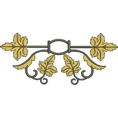Matriz de matriz Matriz De Bordado Arabesco Decorado Folhas De Uva 5