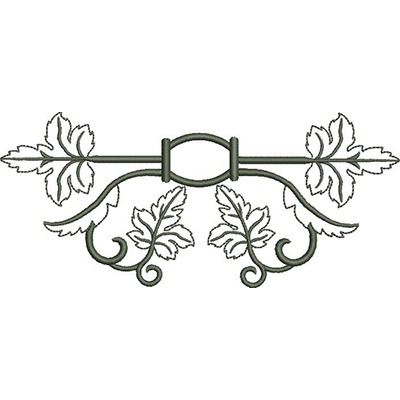Matriz de matriz Matriz De Bordado Arabesco Decorado Folhas De Uva 6