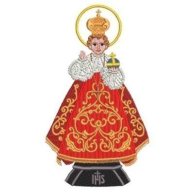 Matriz de matriz Matriz De Bordado Menino Jesus De Praga 2