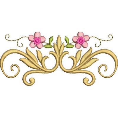 Matriz de matriz Matriz De Bordado Arabesco Floral 7