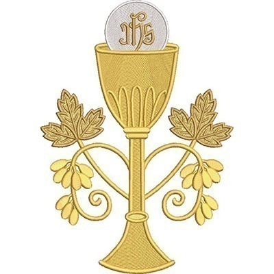 Matriz de matriz Matriz De Bordado Cálice Jhs Com Folhas E Uvas