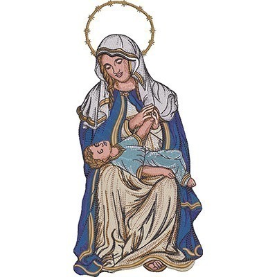 Matriz de matriz Matriz De Bordado Nossa Senhora Mãe Da Divina Providência