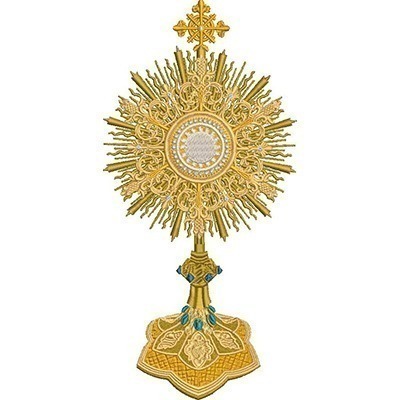 Matriz de matriz Matriz De Bordado Ostensório 23 Cm