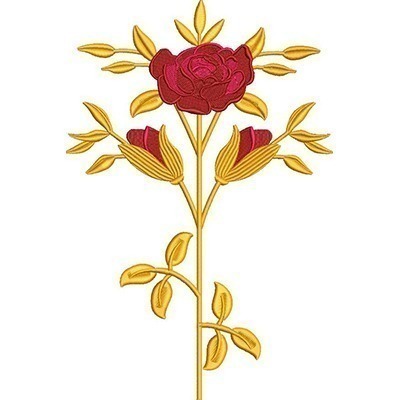 Matriz de matriz Matriz De Bordado Rosa Com Botões