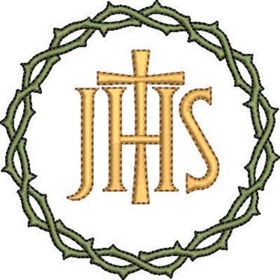 Matriz de matriz Matriz De Bordado Coroa De Espinhos Com Jhs 3