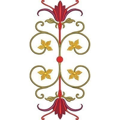 Matriz de matriz Matriz De Bordado Arabesco Com Flores 1