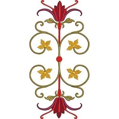 Matriz de matriz Matriz De Bordado Arabesco Com Flores 5
