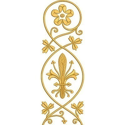 Matriz de matriz Matriz De Bordado Moldura Volutas Florais 4