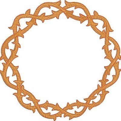 Matriz de matriz Matriz De Bordado Coroa De Espinhos 19 Cm