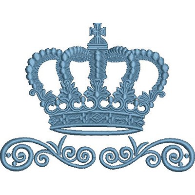 Matriz de matriz Matriz De Bordado Coroa Grande Decorada