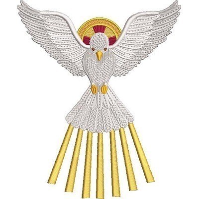 Matriz de matriz Matriz De Bordado Divino Espírito Santo 17 Cm