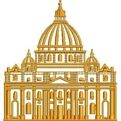 Matriz de matriz Matriz De Bordado Basílica De São Pedro 3