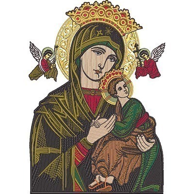 Matriz de matriz Matriz De Bordado Nossa Senhora Do Perpétuo Socorro 7