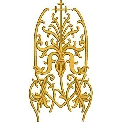 Matriz de matriz Matriz De Bordado Volutas 24 Cm 2
