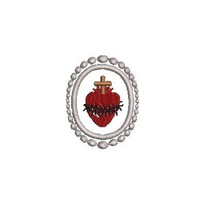 Matriz de matriz Matriz De Bordado Mini Moldura Sagrado Coração