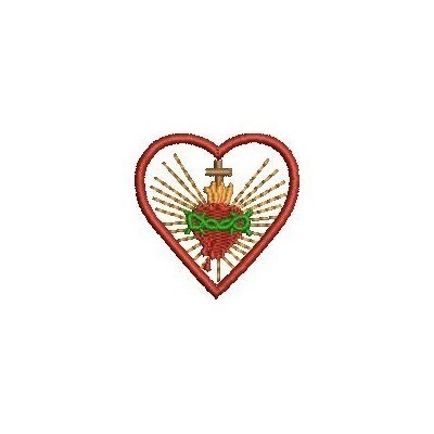Matriz de matriz Matriz De Bordado Mini Moldura Sagrado Coração 2