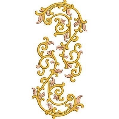 Matriz de matriz Matriz De Bordado Arabescos Dourados 18